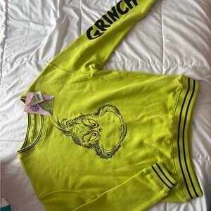 Grinch Graphic Lime Green Sweatshirt